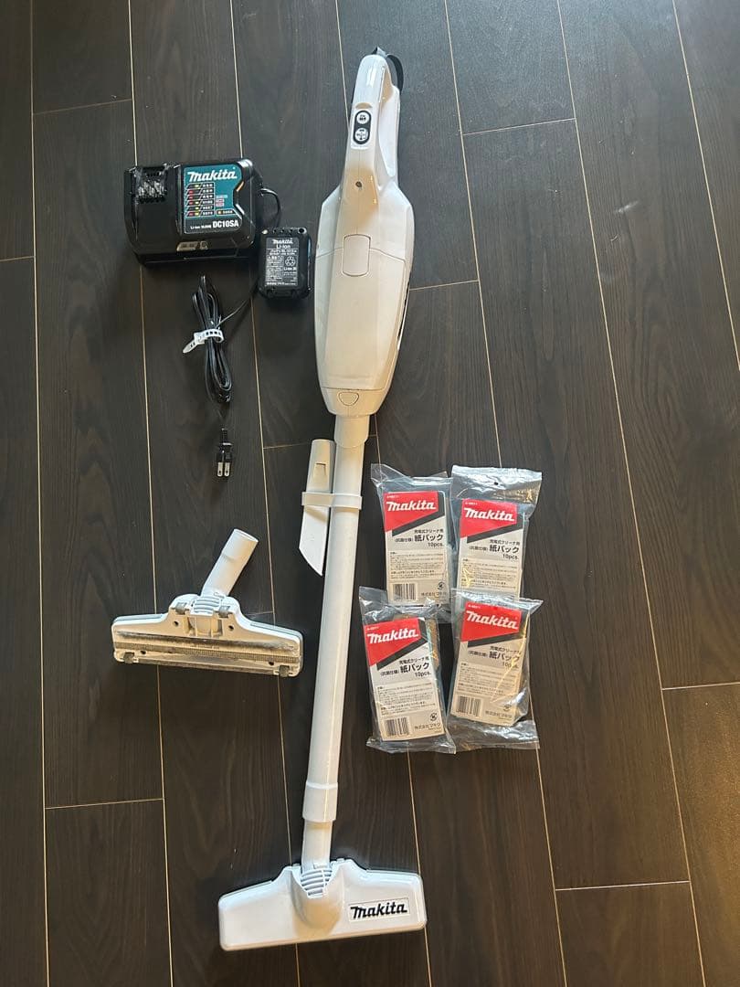 マキタ10.8V CL107FDSHW紙パック式フロア・カーペット用ブラシノズル