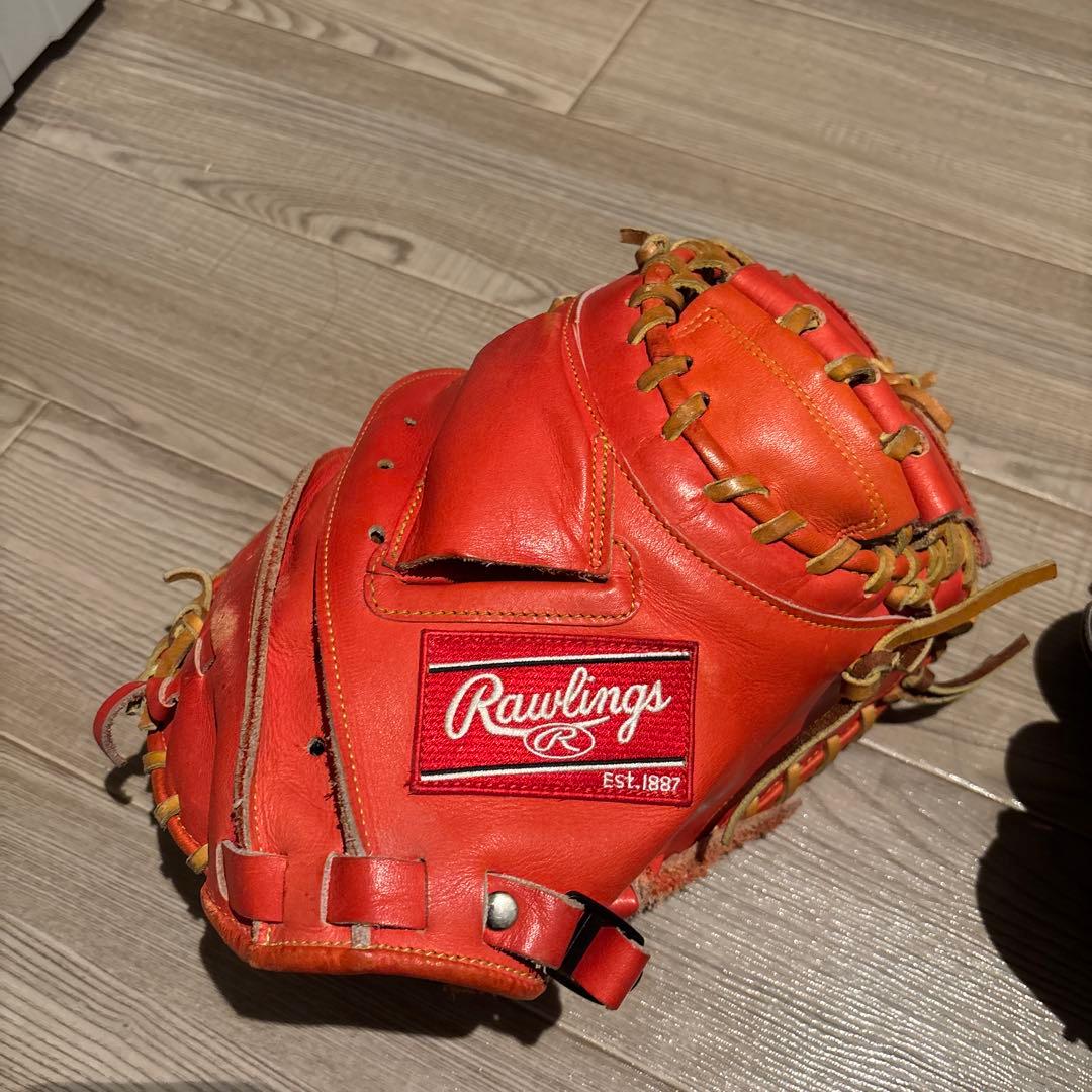 Rawlings 硬式グローブ オレンジ