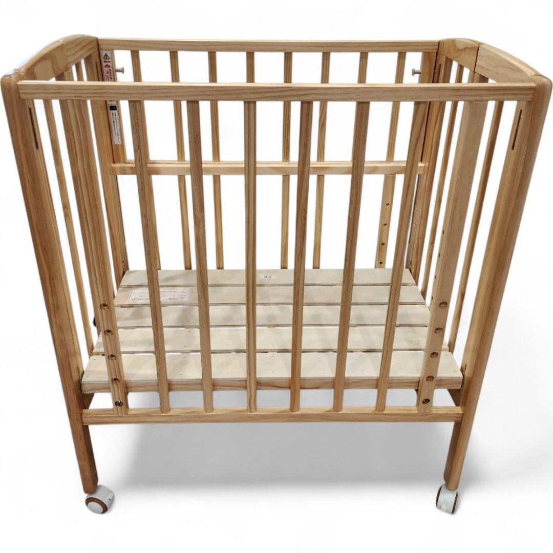 美品 大和屋 liliito リリト ベビーベッド 折り畳み 箱あり 付属品完備