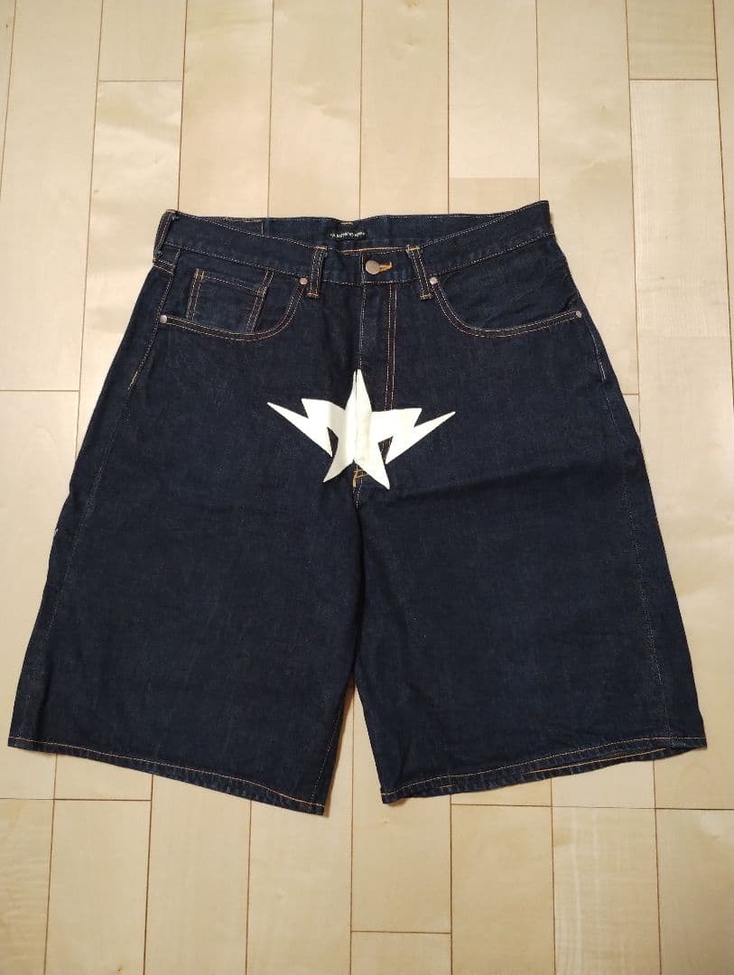 BATHING APE デニム ショートパンツ XLサイズ青山限定