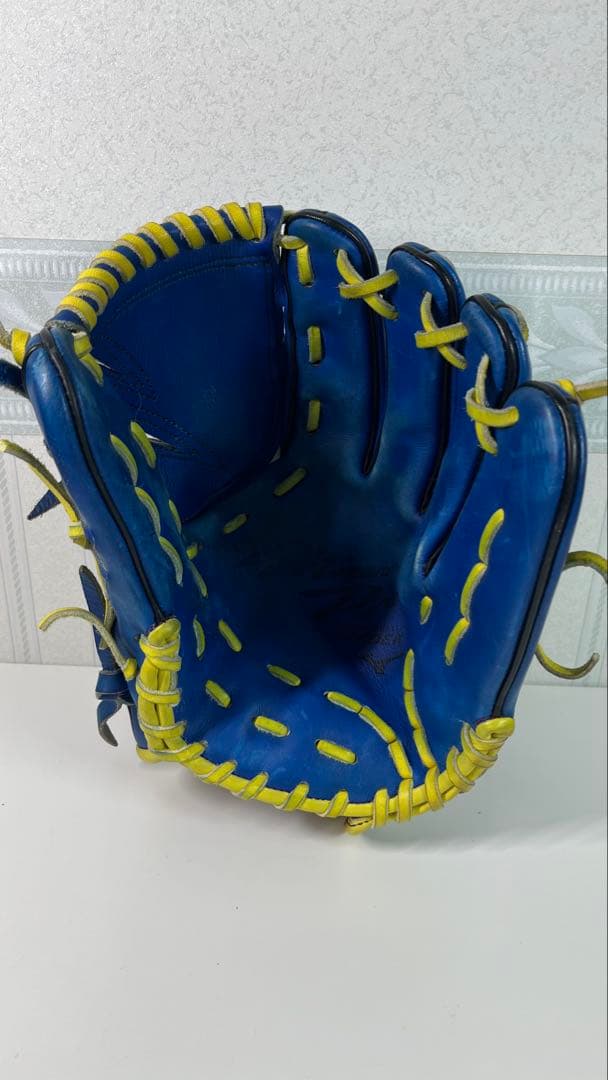 Mizuno ミズノ 投手用グローブ 軟式グローブ 青