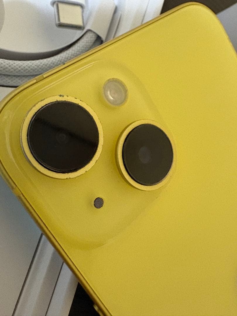 【全付属品有】iPhone 14 128GB イエロー SIMフリー BT86%