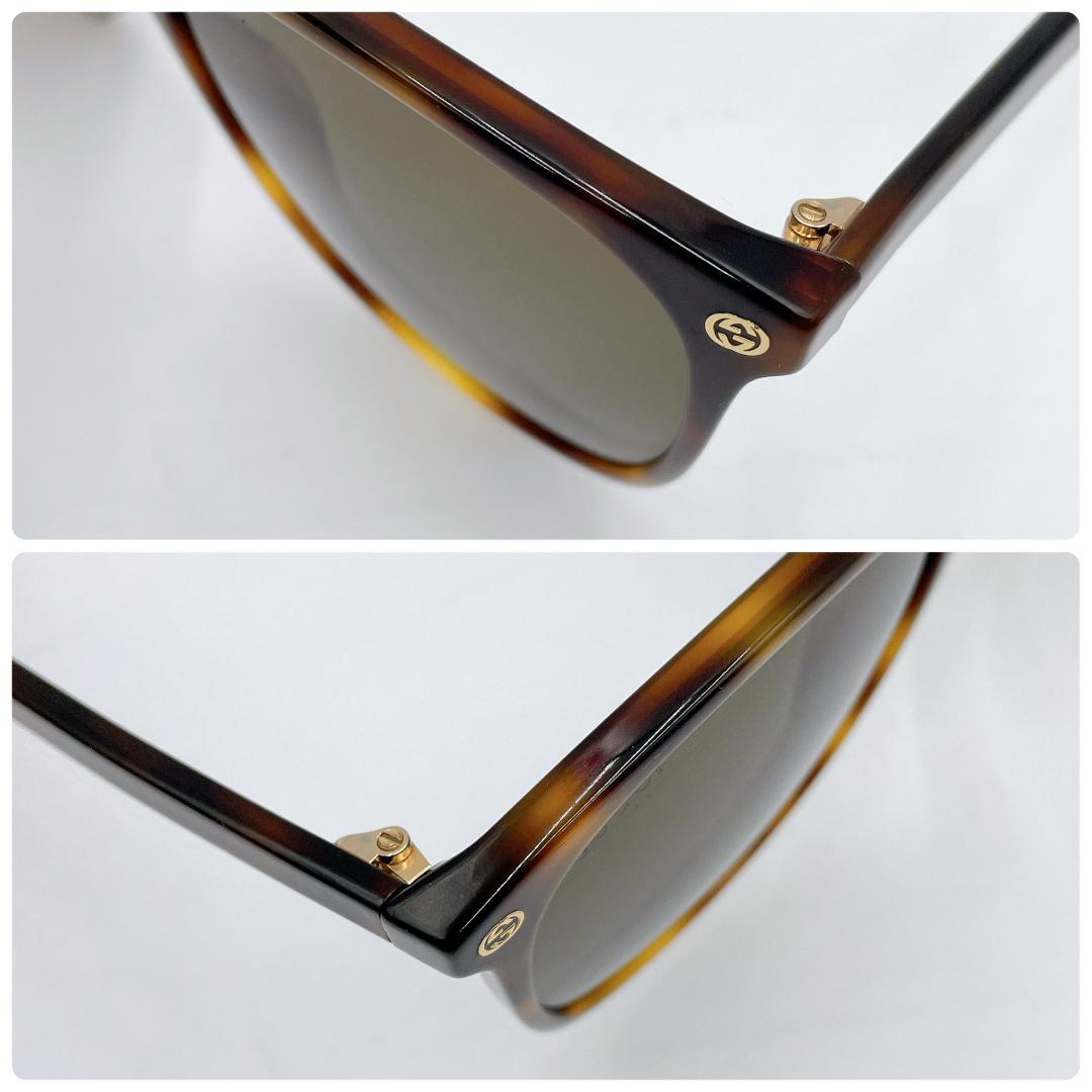 美品 GUCCI サングラス ウェリントン ビー インターロッキングm505