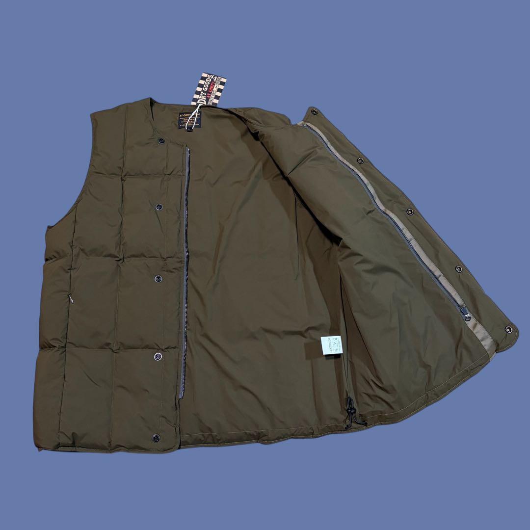 ★新品タグ付き★ AT-DIRTY カーキ　 ダウンベスト　キルティング