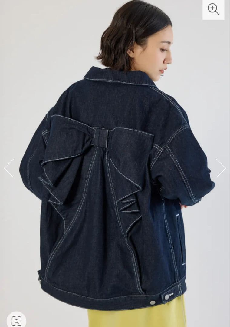 SNSで大人気★ロデオクラウンズ ビックリボンデニムジャケット