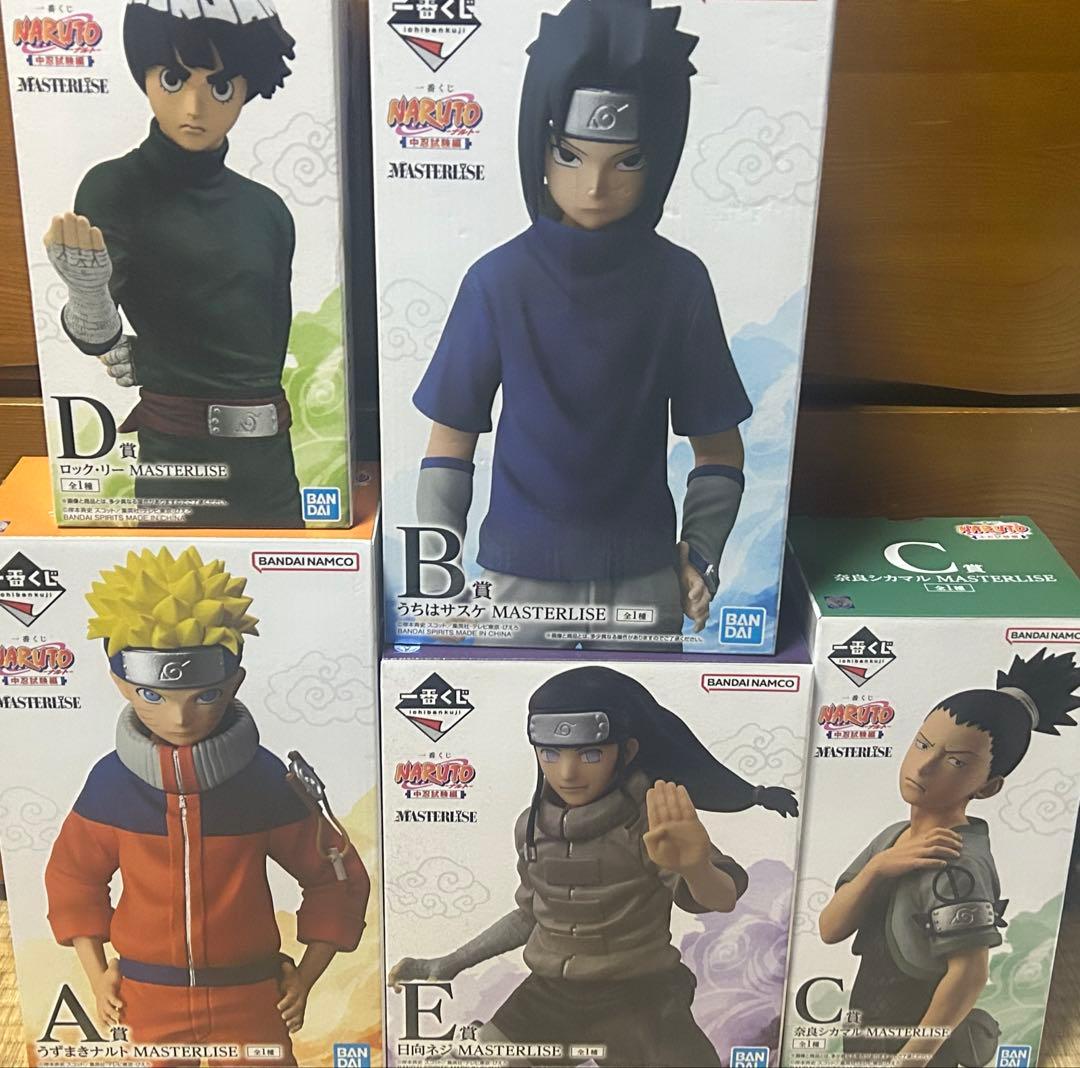 NARUTO 1番くじ　フィギュア　中忍試験編　5体セット