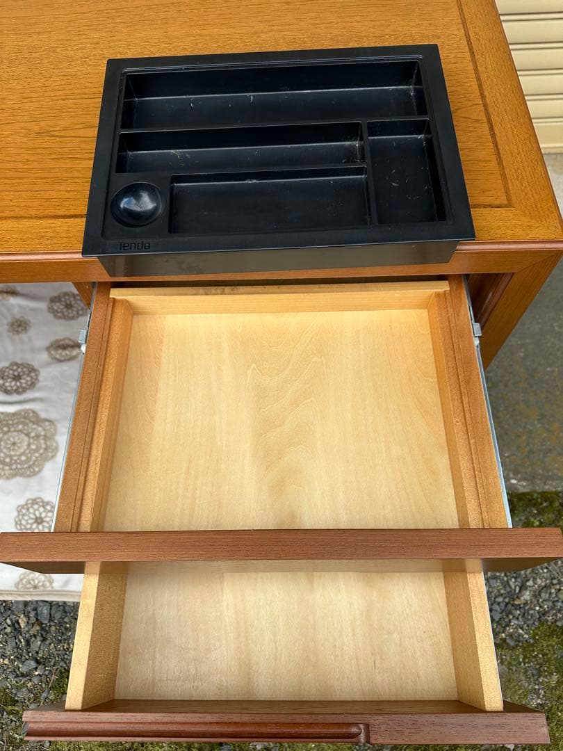 天童木工 最高級 プレジデント 社長 役員 書斎 片袖 デスク 机　※※