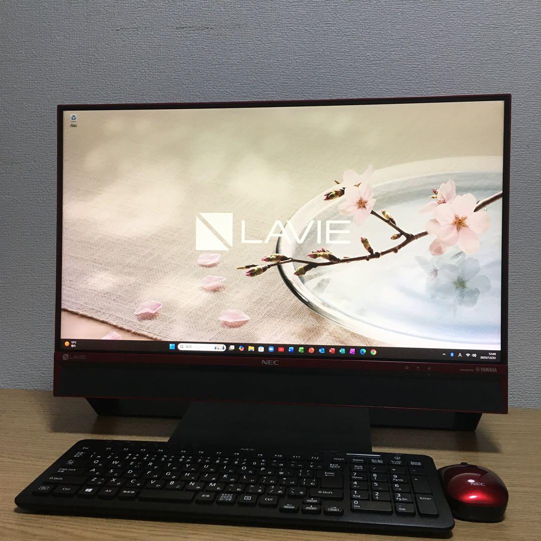 NEC Win11 23.8' モニター 一体型 デスクトップPC フルセット
