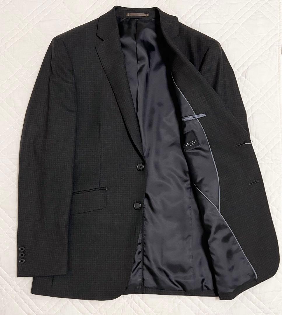 新品 タグ付き PAZZO ツーパンツ スーツ ブラウン ブラック チェック