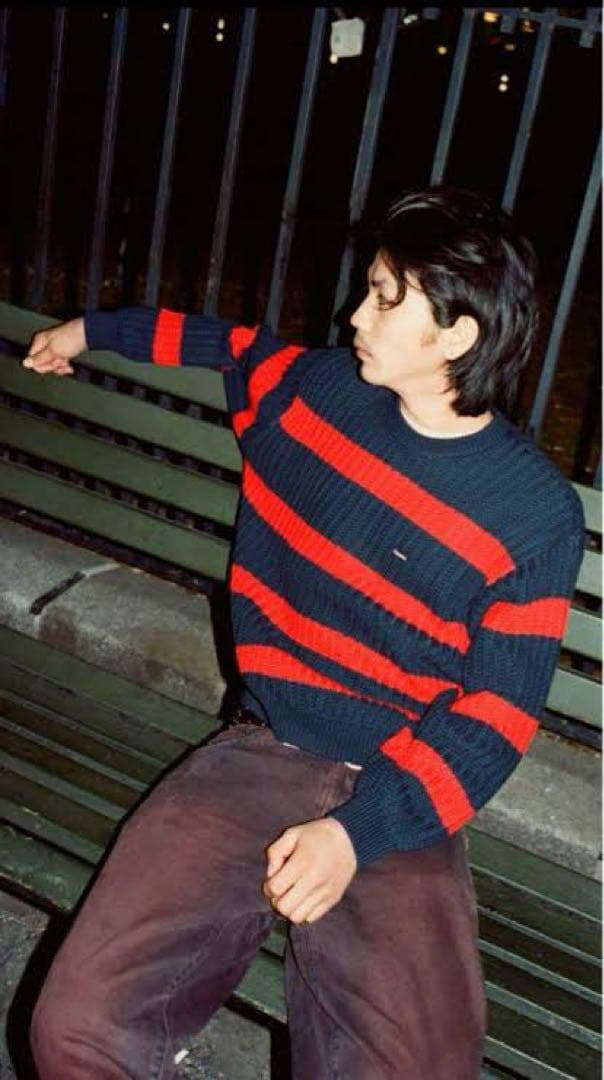 トップス Supreme Loose Gauge Stripe Sweater