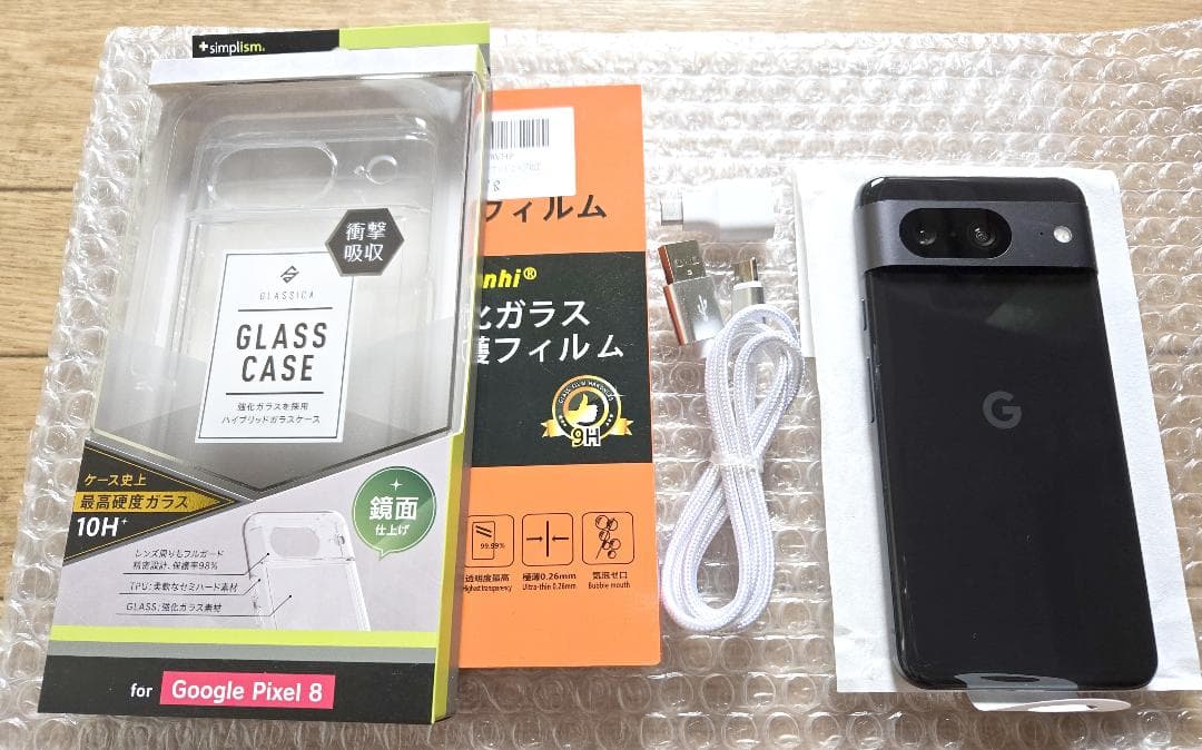 美品 Google Pixel8 128GB オブシディアン 画面・電池交換済み