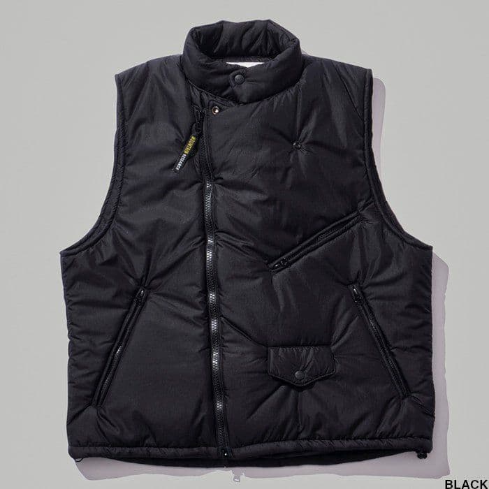 【クリーニング済/美品】マウンテンリサーチ　ダウンベスト　メンズL　黒