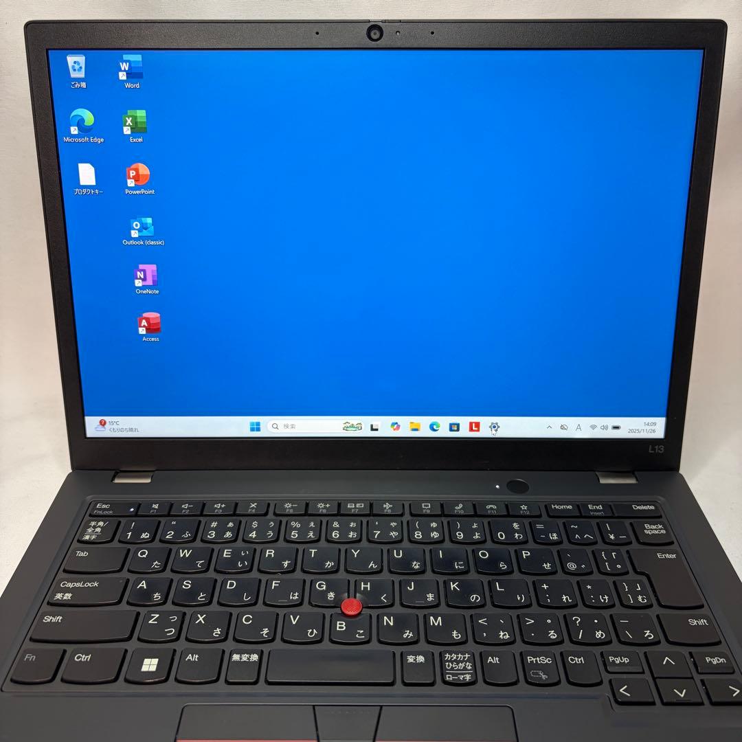 美品 ThinkPad L13 Gen4 第13世代 i5 16GB WUXGA
