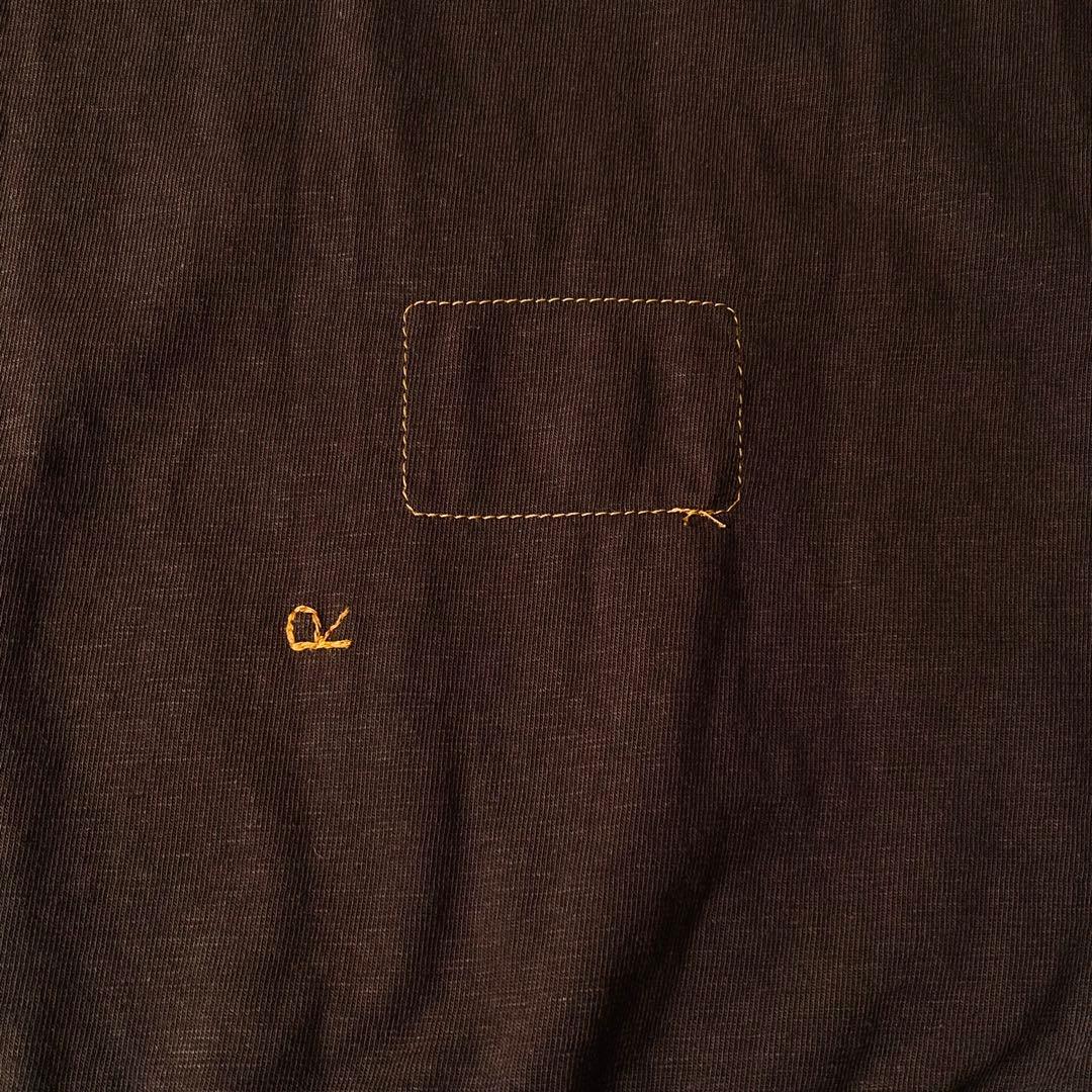 【美品】45R　でこぼこ天竺の908馬Tシャツ　ユニセックス　ボックスシルエット