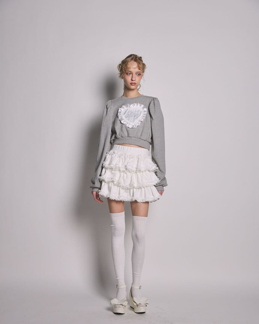 【値下げ】フリルスウェットレースショートパンツ