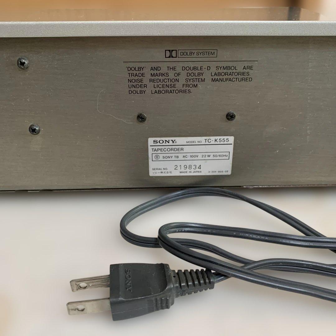 美品 SONY TC-K555 カセットデッキ