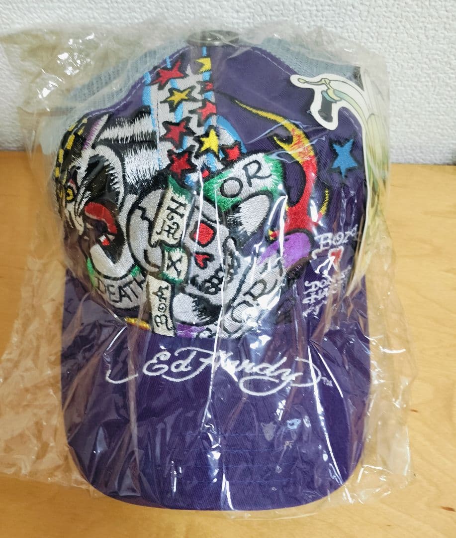 【レア】BoA × Ed Hardy コラボ キャップ 限定品 紫 未使用品