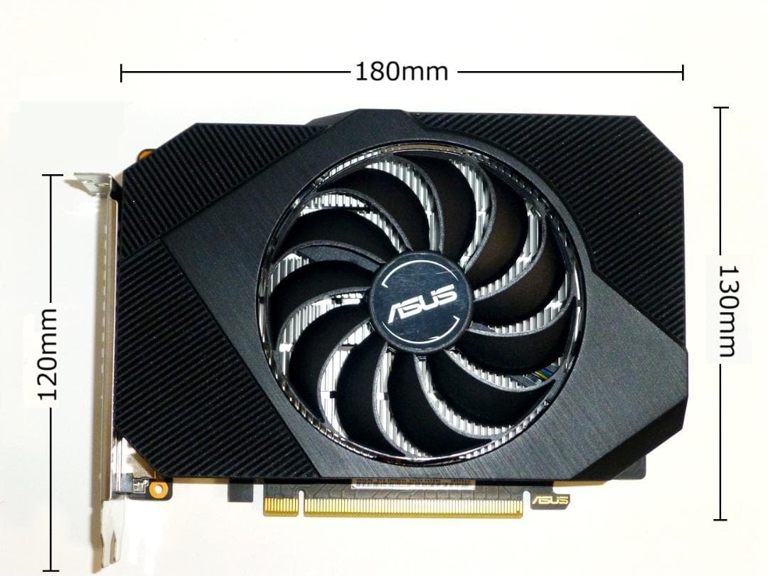 ASUS PH-GTX1650-4GD6／補助電源なしタイプ／美品