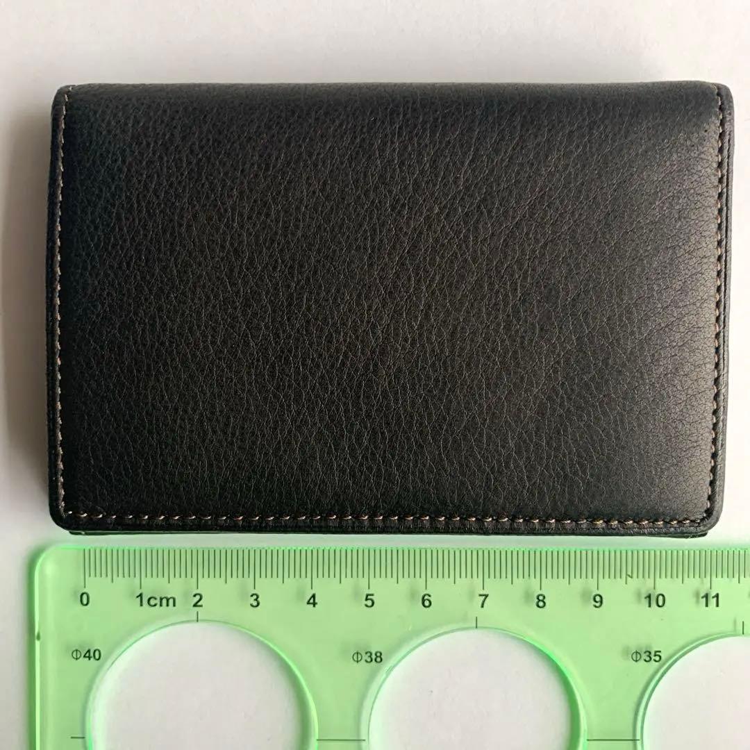 新品未使用 CYPRIS 名刺入れ キプリス2223 本革 ブラックレザー