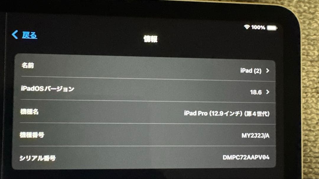 iPad Pro 12.9インチ 第4世代Wifi 128GB