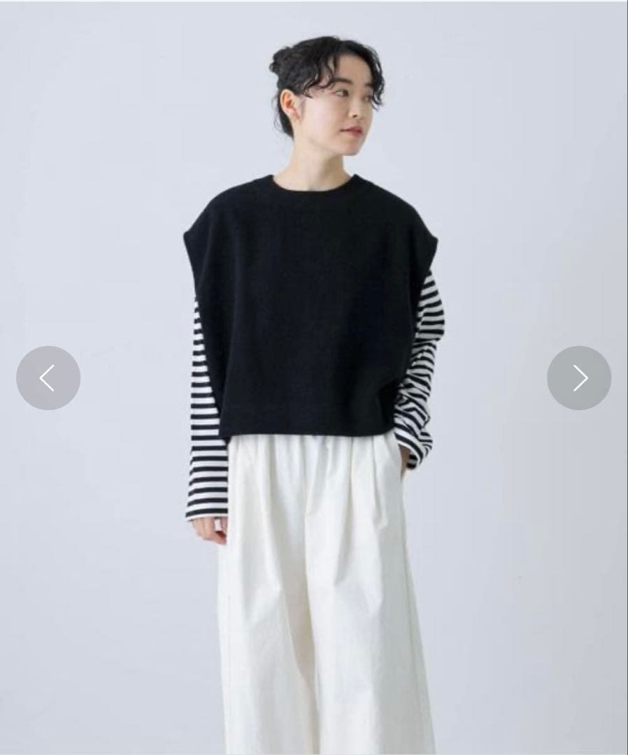 【かぐれ】ナッピングウール2wayベスト