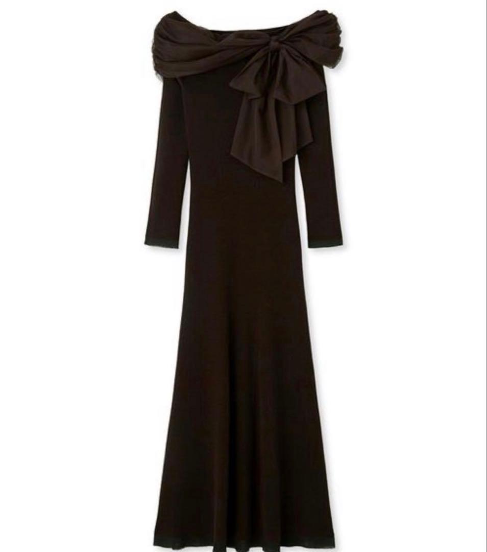 最終値下げ　FRAY I.D 3wayリボンオフショルニットワンピース