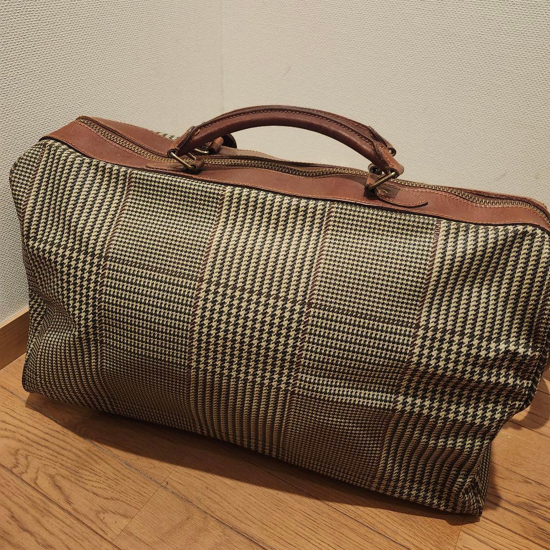 【希少モデル・美品】ポロラルフローレン 特大ボストンバッグ 2way タグ付 茶