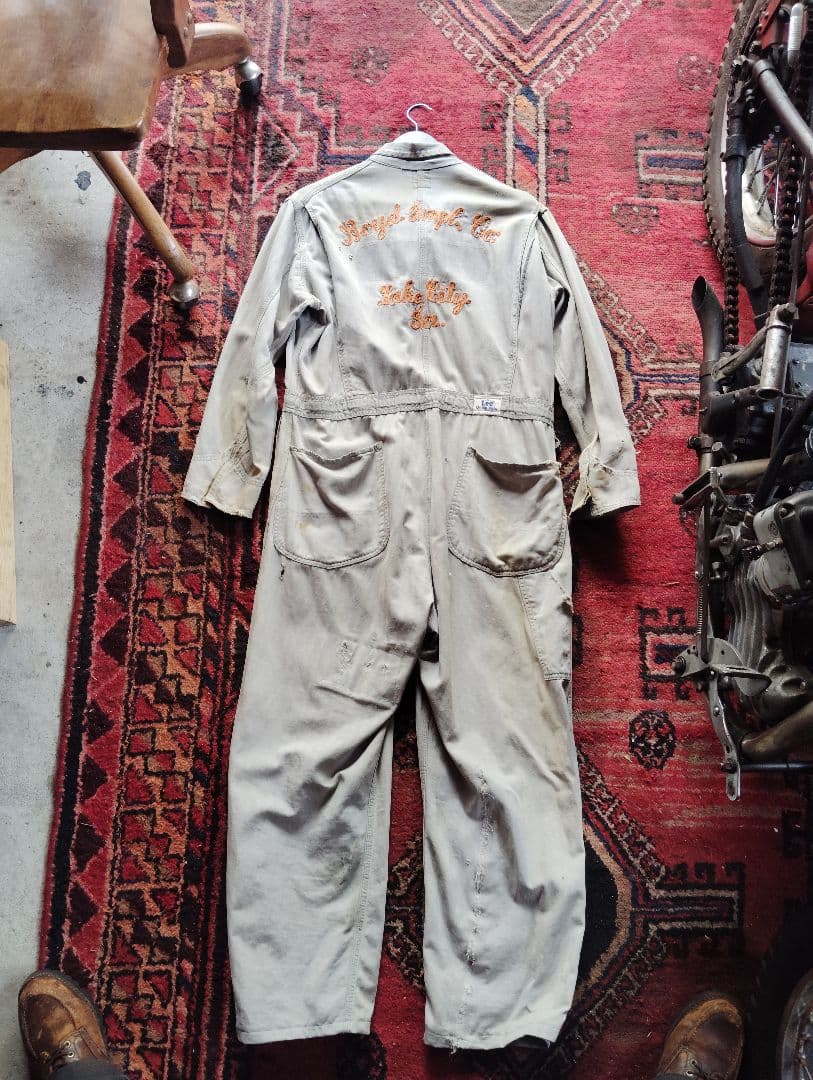 リー　Lee　ユニオンメイド　UNIONMADE　つなぎ　オールインワン　刺繍