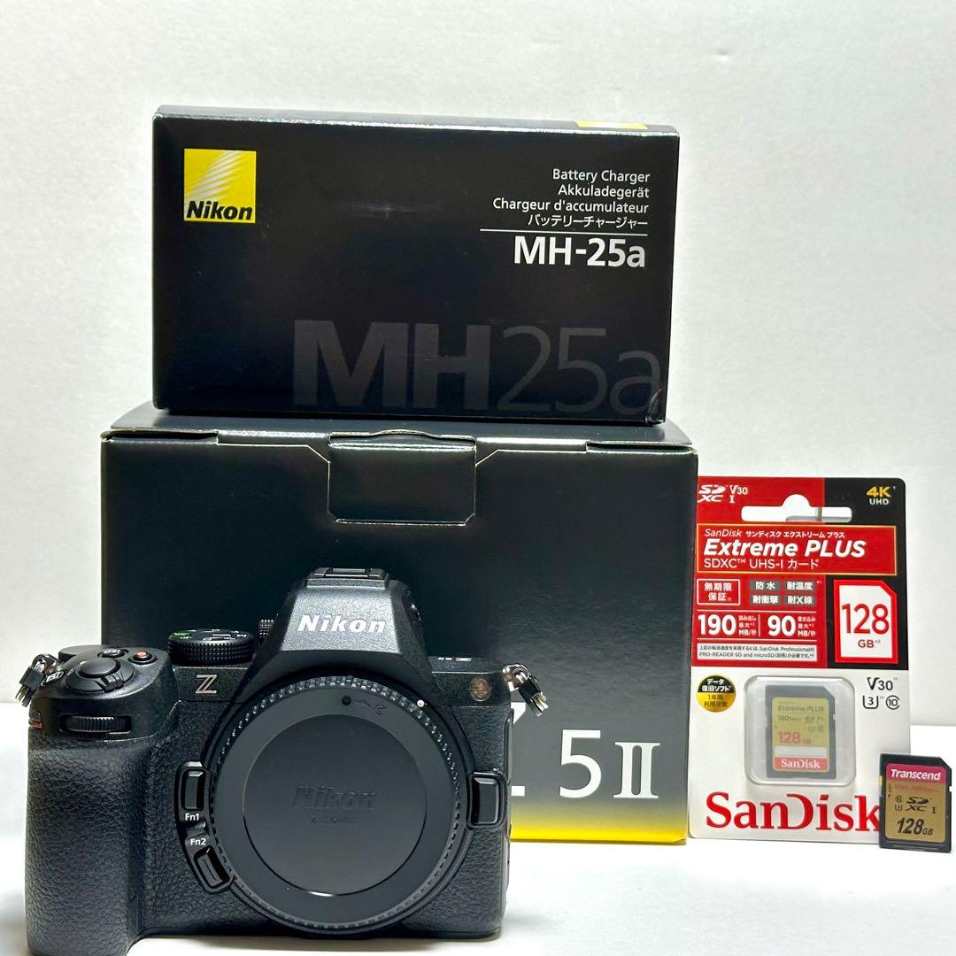 【極美品】Nikon Z5Ⅱ MH-25a SDカード2枚セット