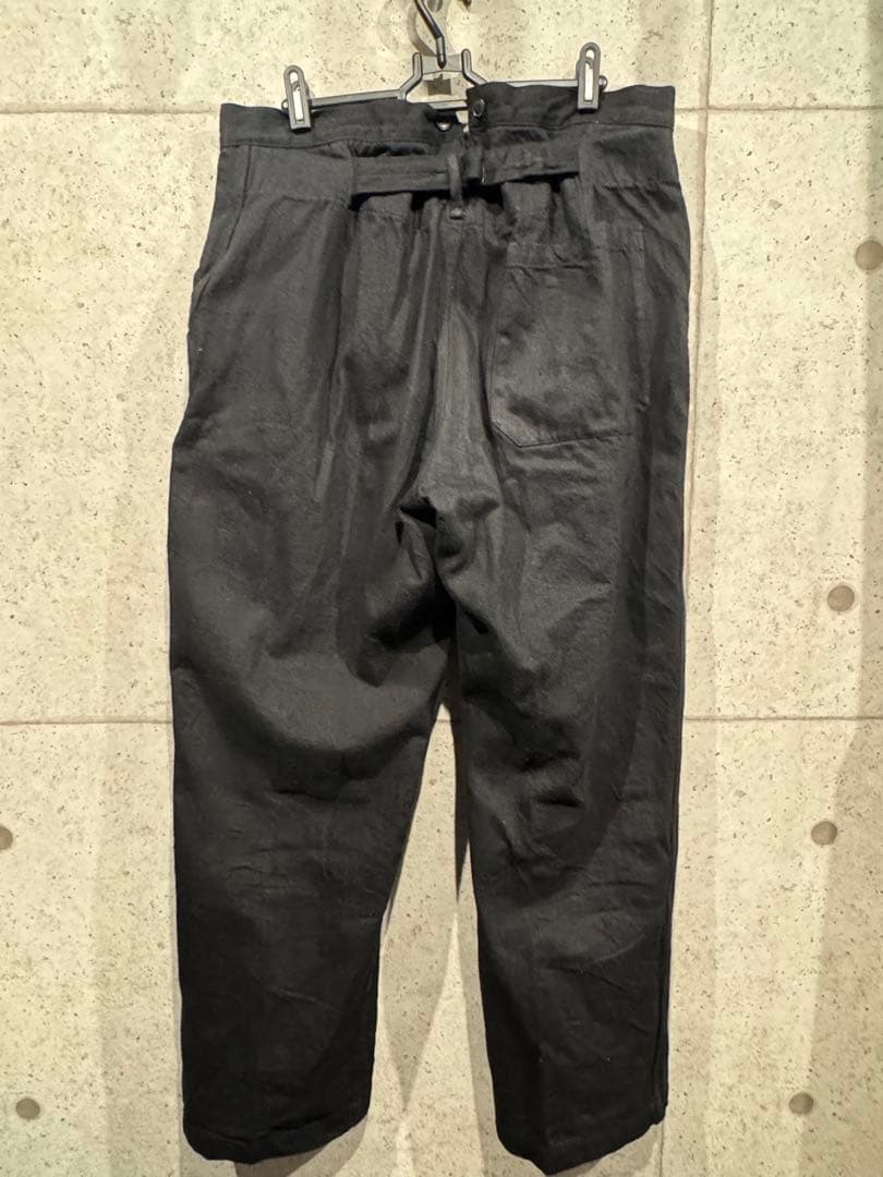 COMOLI 25SS デニムオーバーパンツ B01-03002 黒