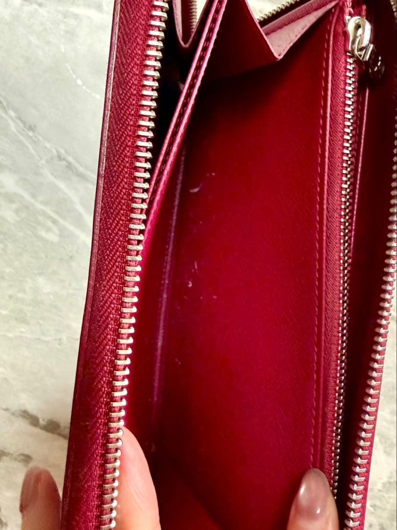 【ゆこ様】ルイヴィトン エピ ラウンドファスナー 長財布 フーシャ ピンク