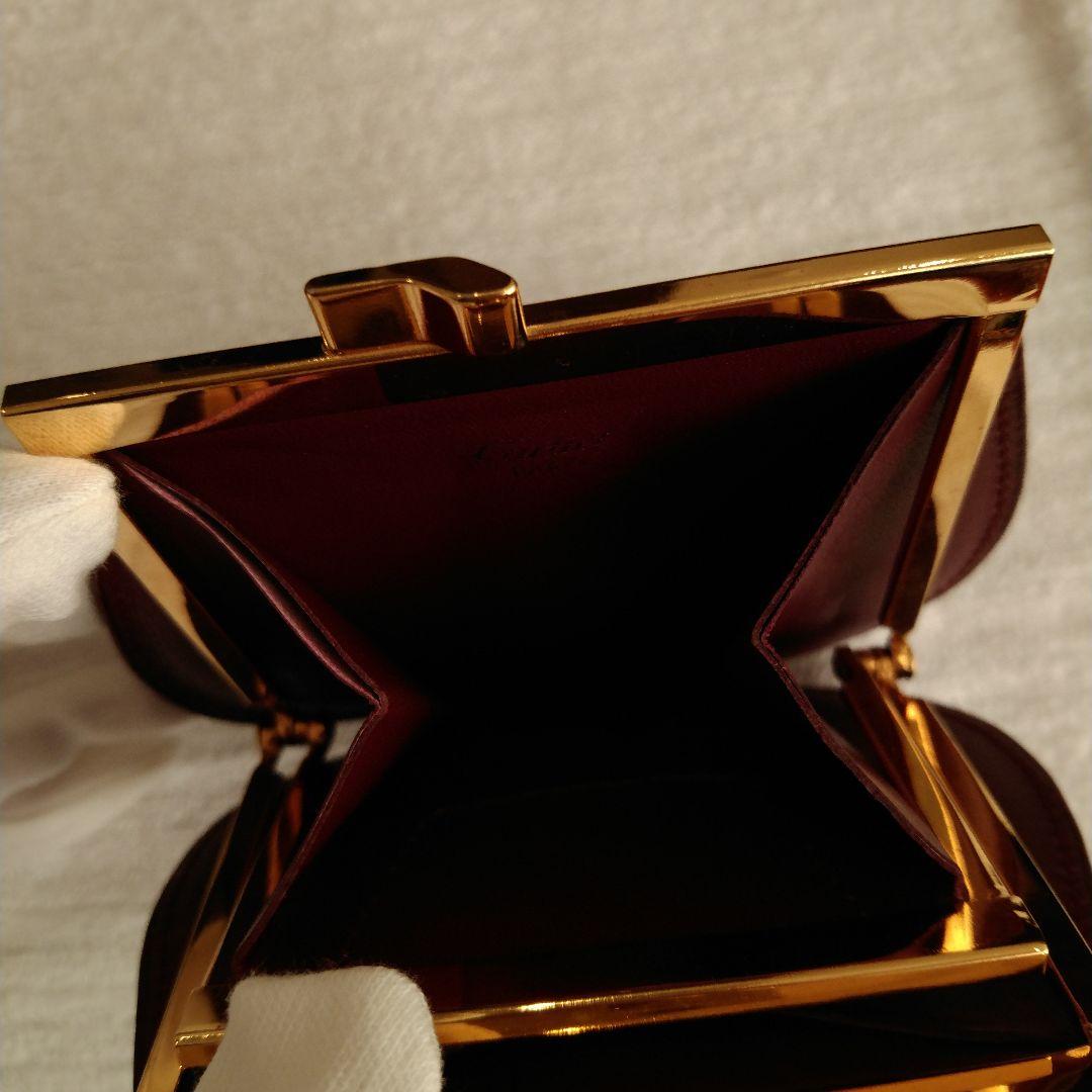 ✨美品✨カルティエ マストライン がま口 ケース ボルドー 金具