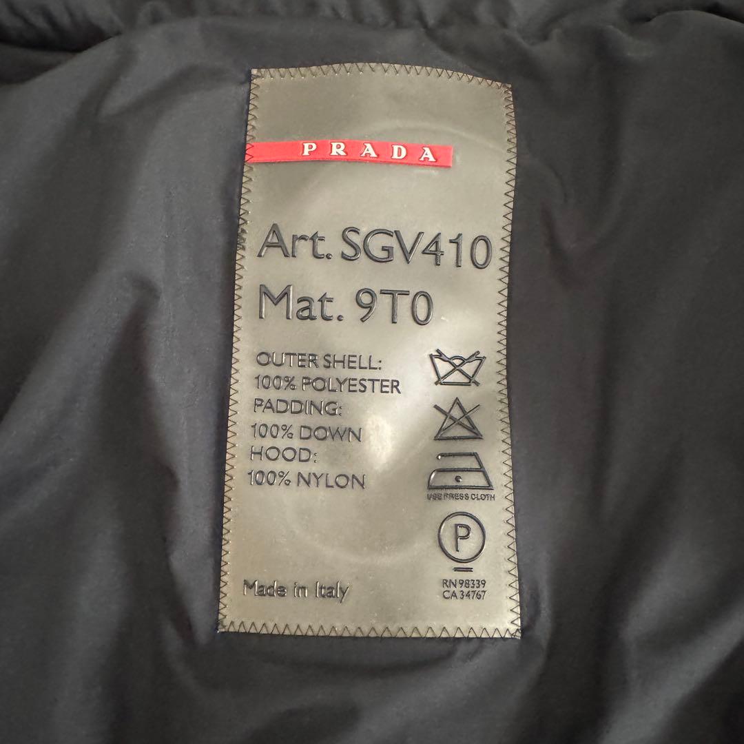 prada sport ARCHIVE ダウンベスト ネイビー 52 L〜XL