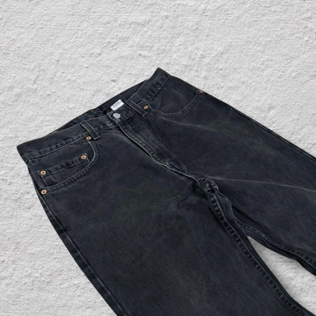 リーバイス505ブラックデニム後染め90sUSA製W32vintage古着レア