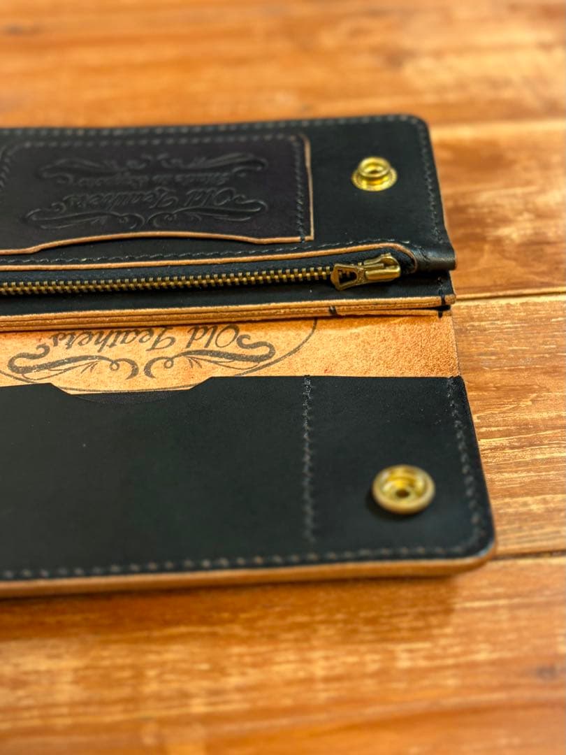 トラッカーウォレット TW-05 スタッズカスタム 姫路レザー 茶芯