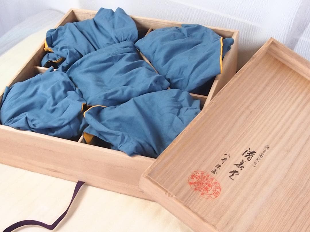 【未使用】輪島塗 八井珠蔵漆器本店 祝熨斗蒔絵 煮物椀 5客 雑煮椀/大椀 食器