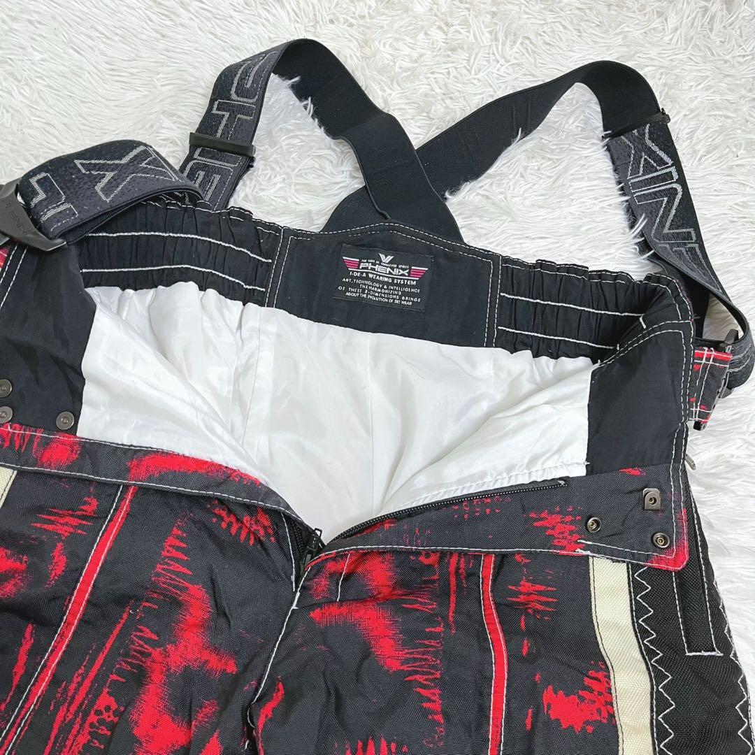 レトロ 90s フェニックス スキーウェア 上下M レッドブラック スキースノボ