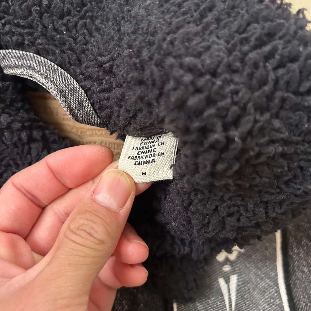 激レア サンプル品 リーバイス ブラックボア シェルパジャケット 非売品 00s