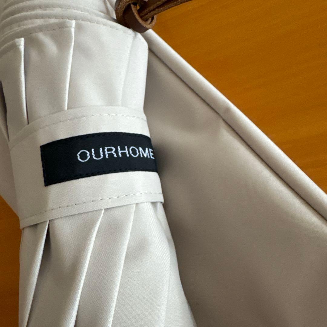 新品未使用　OUR 完全遮光100％折りたたみ傘（晴雨兼用ライトベージュ