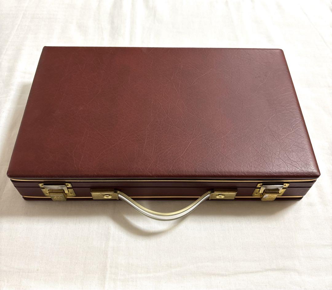 【希少】ミズノ丸一 天山 高級麻雀牌 赤ドラ丸一刻印　三羽一索 背黄