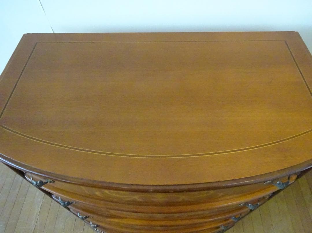 anju　イタリア　クラシックスタイル　象嵌細工　高級　5段チェスト