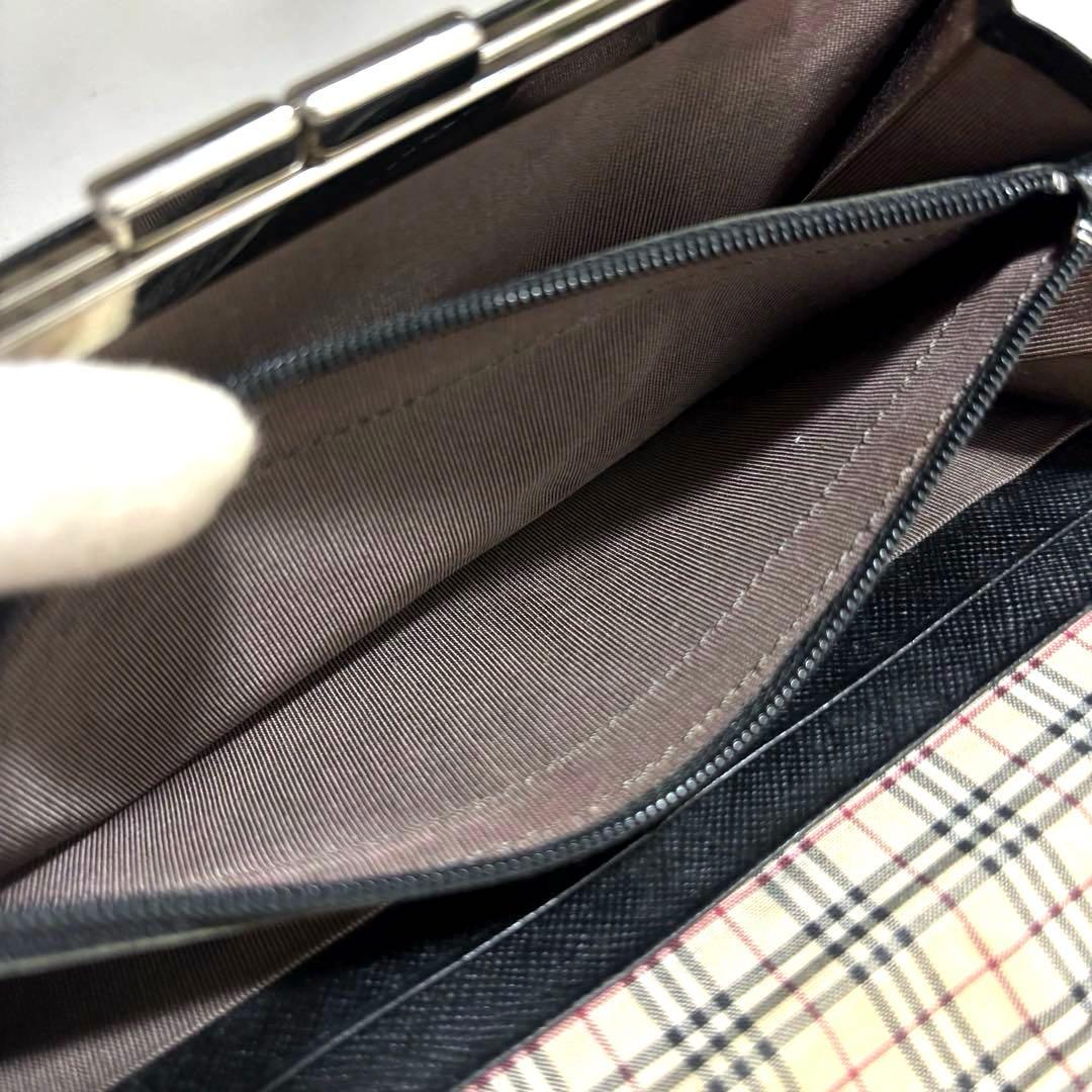 あちょら様　BURBERRY◆バーバリー ◆黒ブラック◆ノバチェック◆長財布