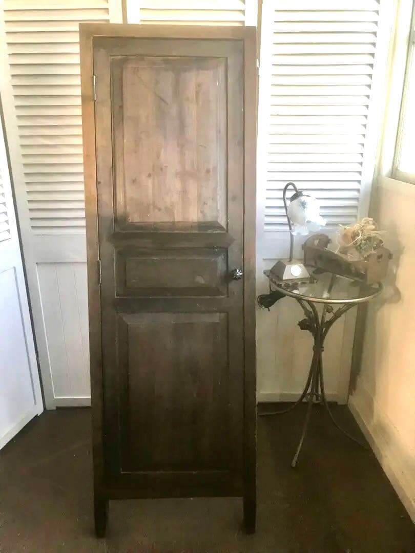 扉付きスタンドミラー　姿見　全身鏡　鏡