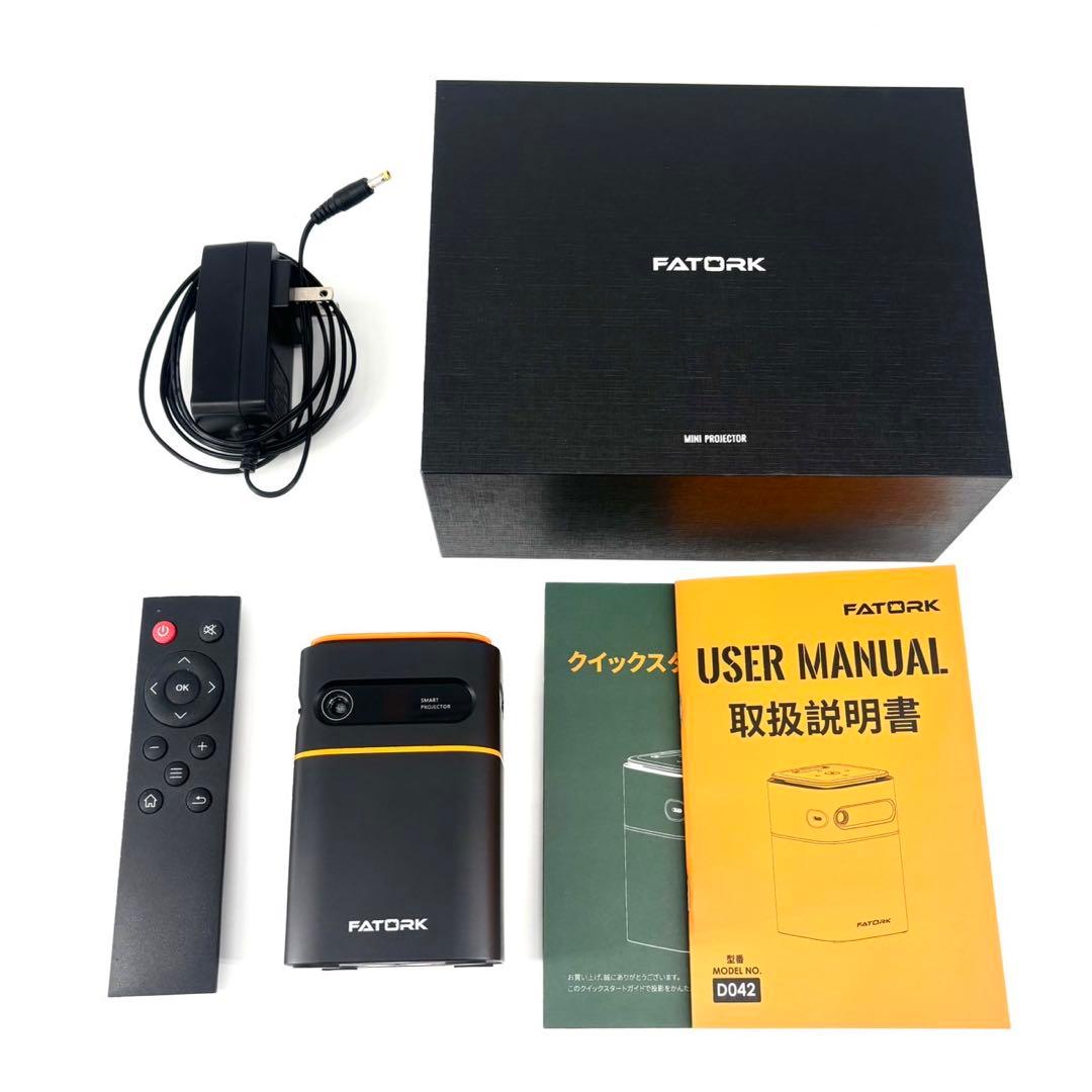 プロジェクター 小型 FATORK 5G 投影 200ANSIルーメン 稼働品