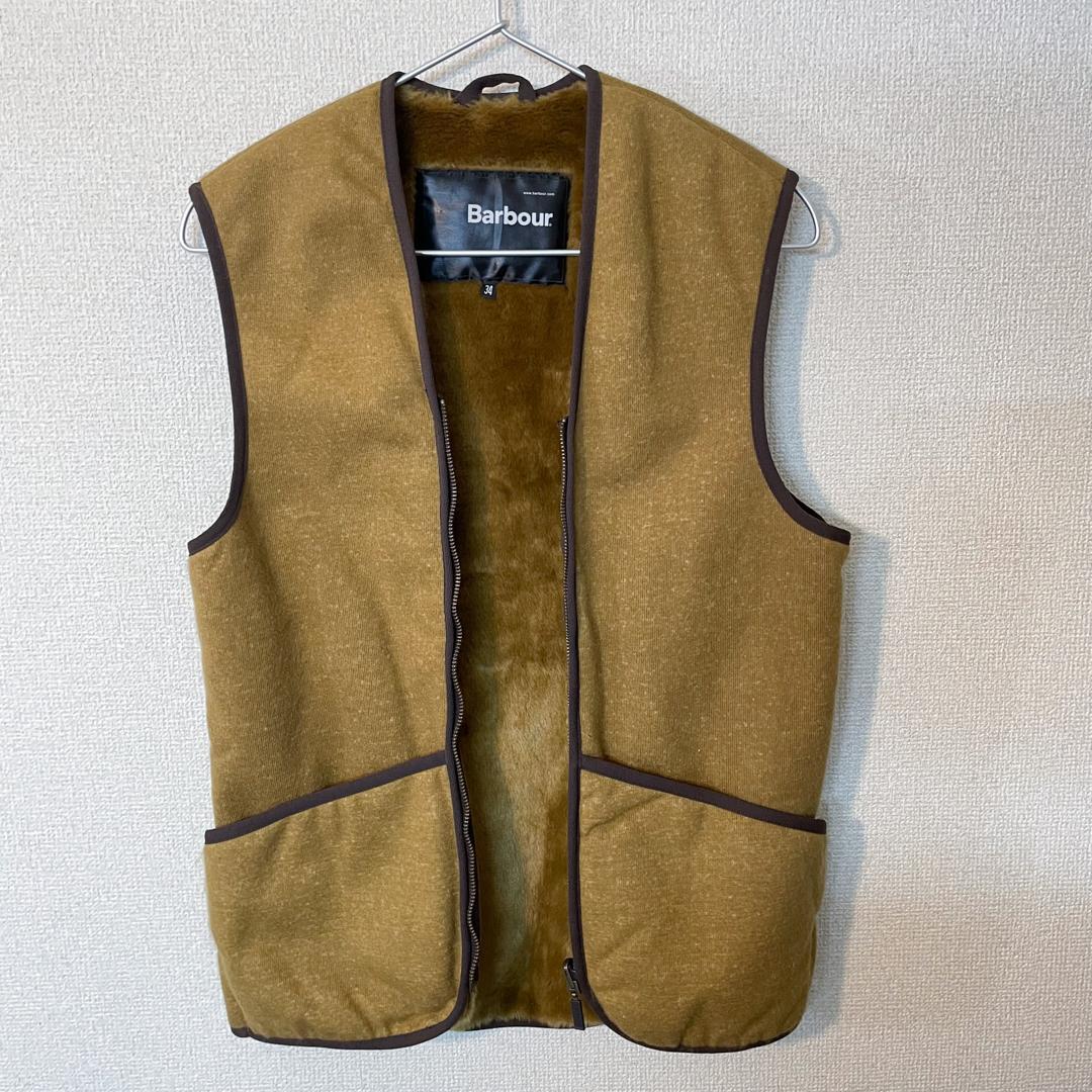 k*u様 【美品】Babour ファーライナーベスト 34