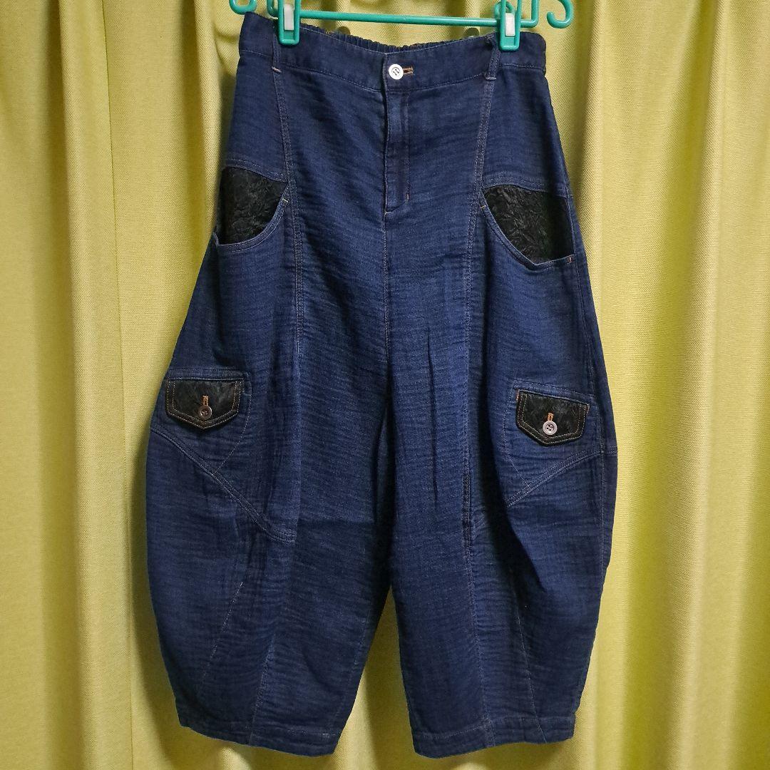 専用 昨年購入 センソユニコ cube-cube ガーゼデニムパンツ 未使用！