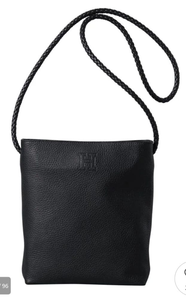 HIROFU　チェスタ　レザーショルダーバッグ 2WAY 　ブラック