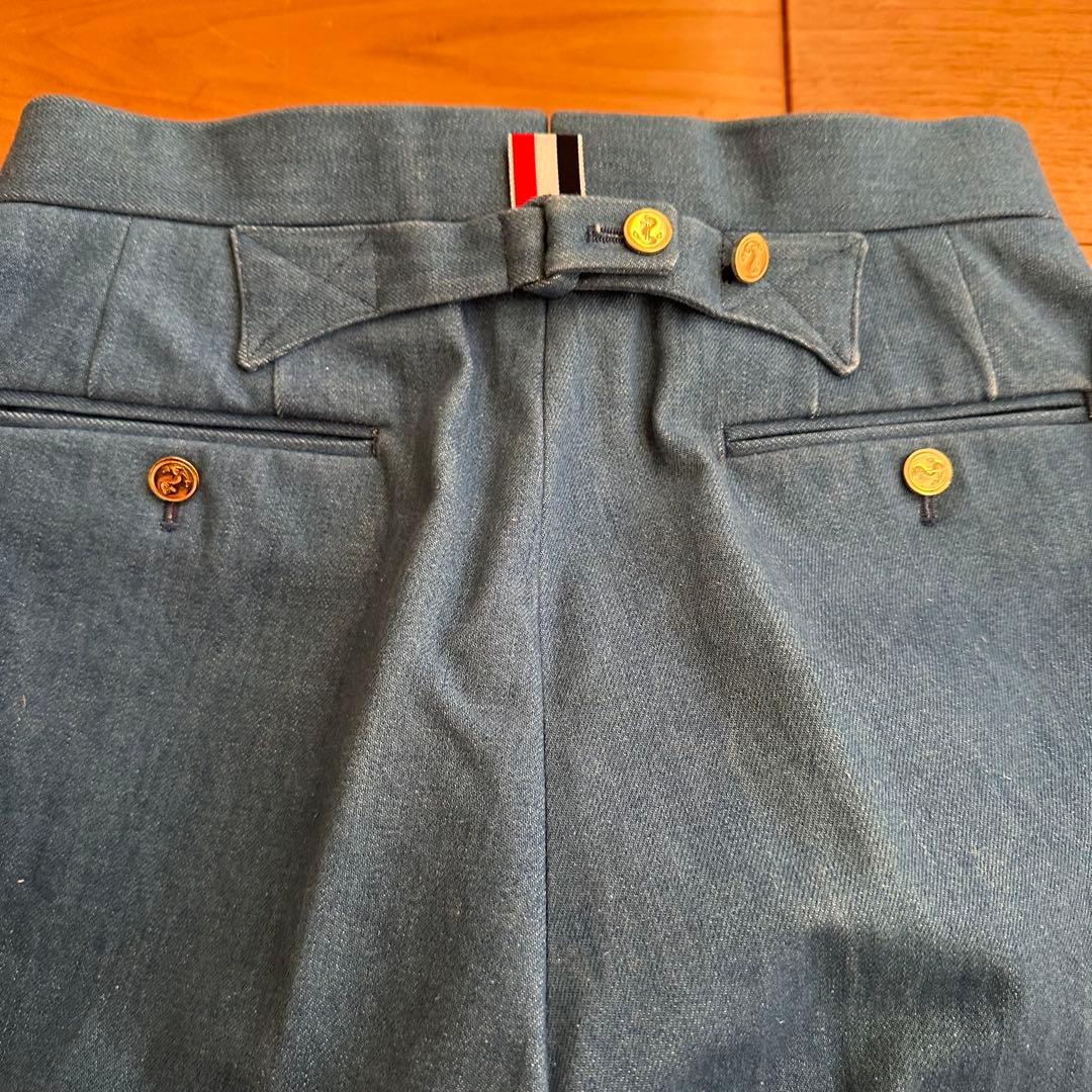 THOM BROWNE. SIZE.1 デニム4BARスラックス