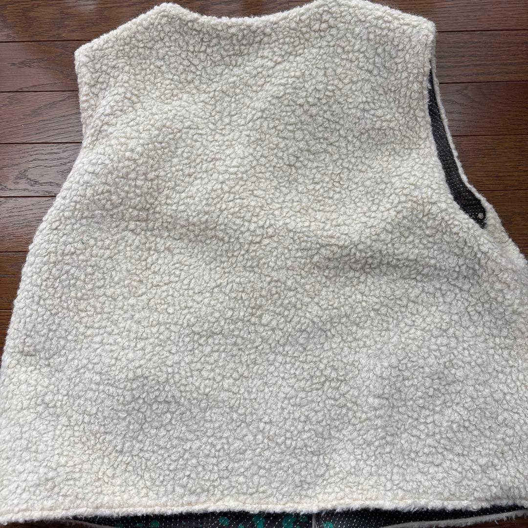 ラリーキルト　ボア　リバーシブル　ベスト