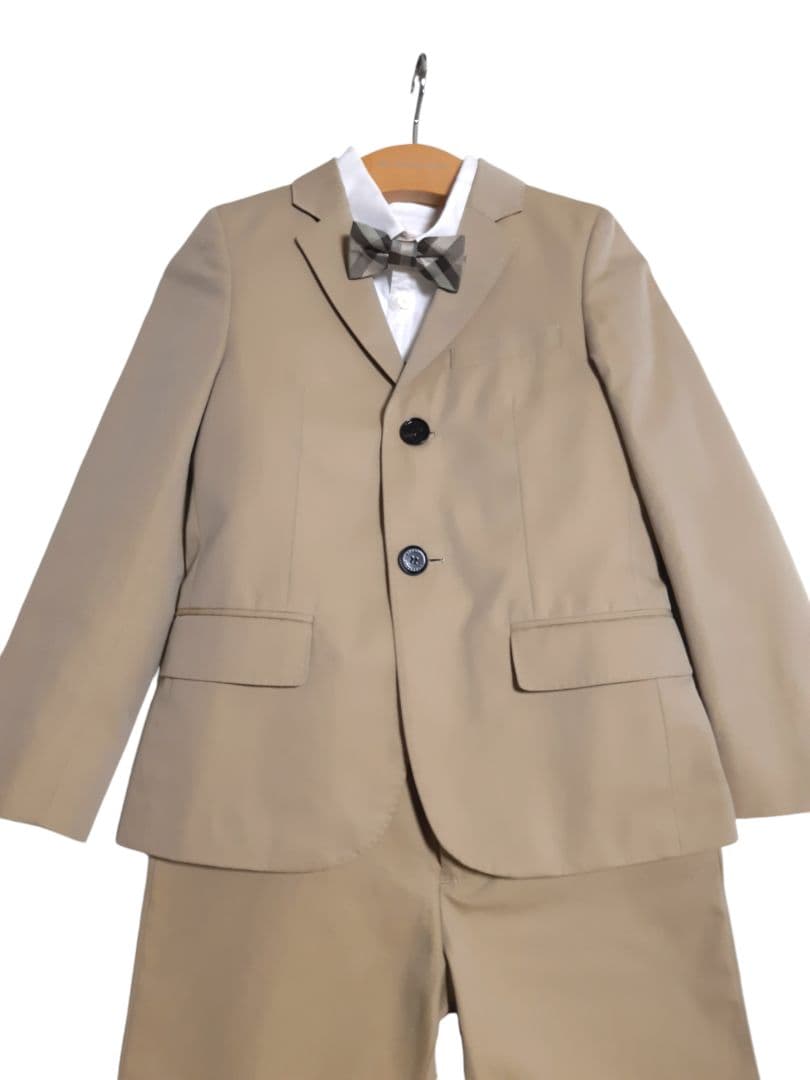BURBERRY CHILDREN スーツ シャツ ノバチェック蝶ネクタイ 8Y